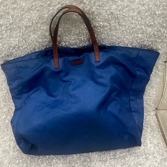 GUCCI GG Canvas Tote Bag Blue - Picture 2 of 16